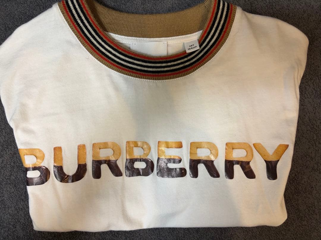 BURBERRY ロゴ Tシャツ ホワイト 14Y