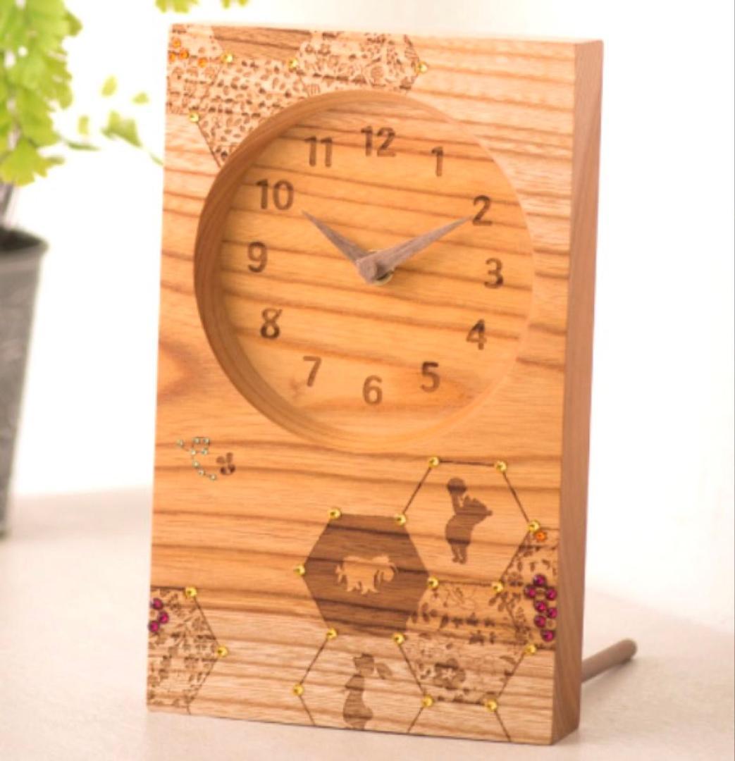 くまのプーさん 木製置き時計 ディズニー 正規品 置き時計