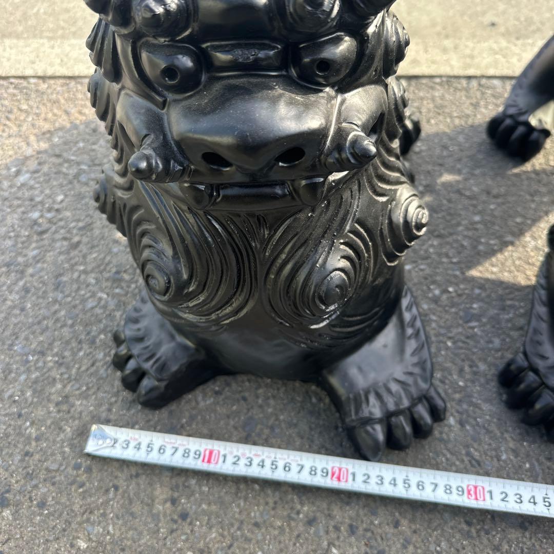 シーサ　シーサー　特大　陶器　大型　沖縄　魔除け　狛犬　置物　縁起物　石敢當