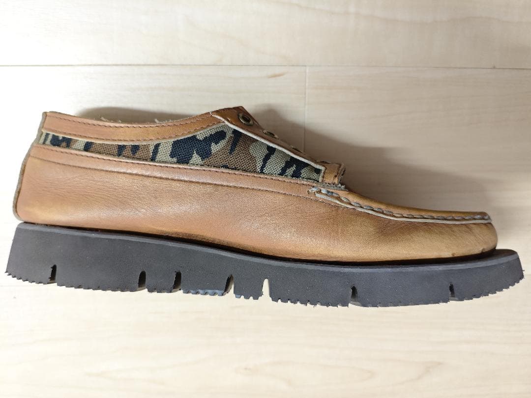 ラッセルモカシン ヒューロン 8 E 黄 カモ 箱付き リソール済