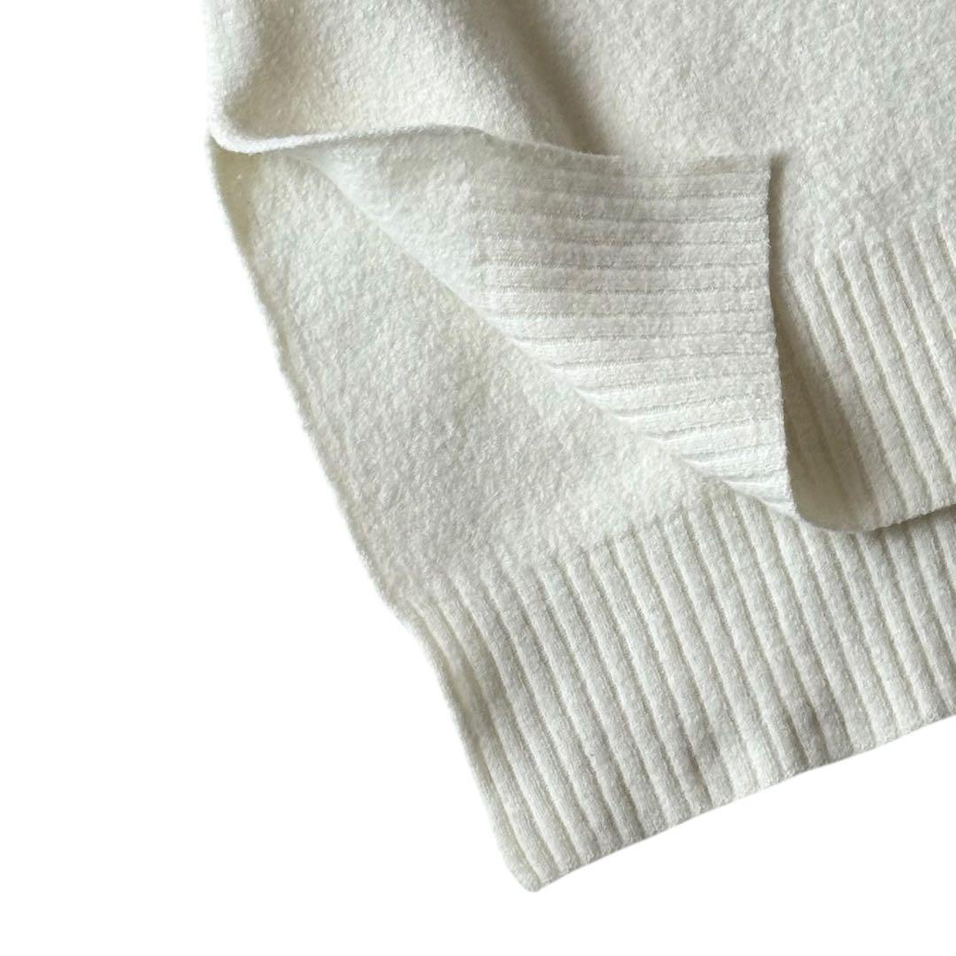 近年 JIL SANDER サイドスリット ニット クルーネック ホワイト系