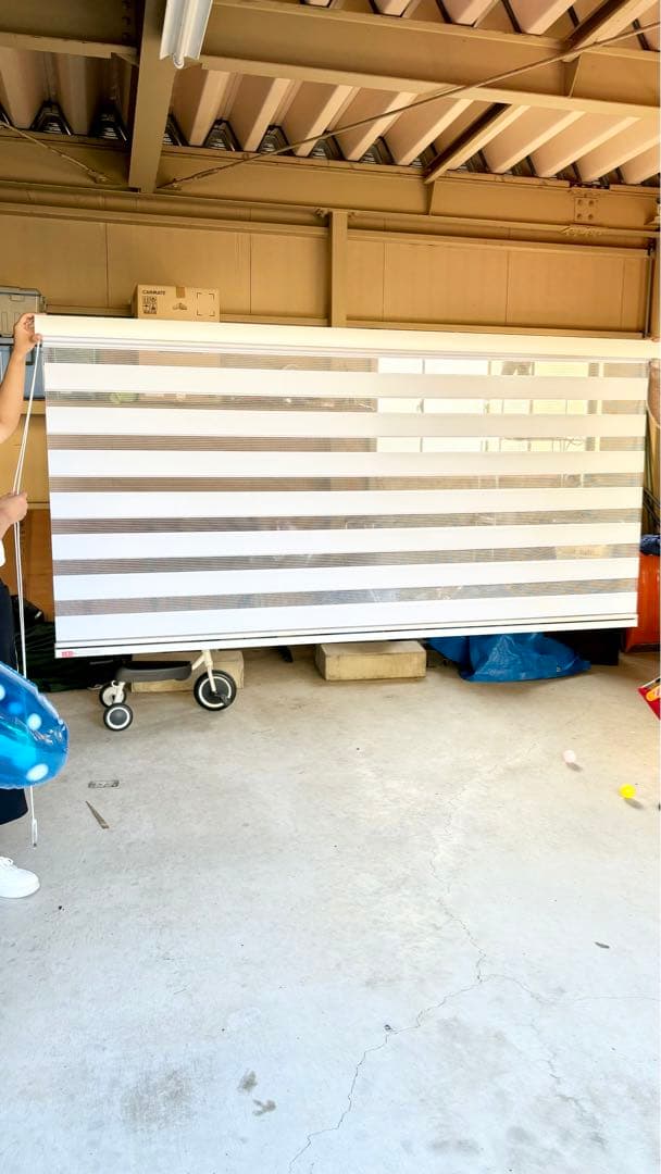 調光ロールスクリーン ロールカーテン ホワイト 訳あり 右側 左側 2枚セット