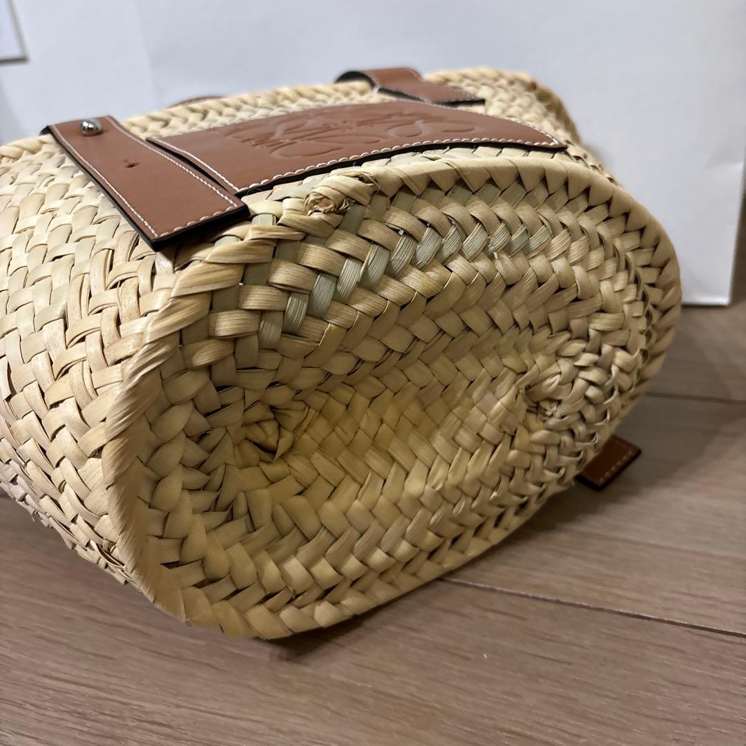 LOEWE かごバッグ ベージュ ブラウン