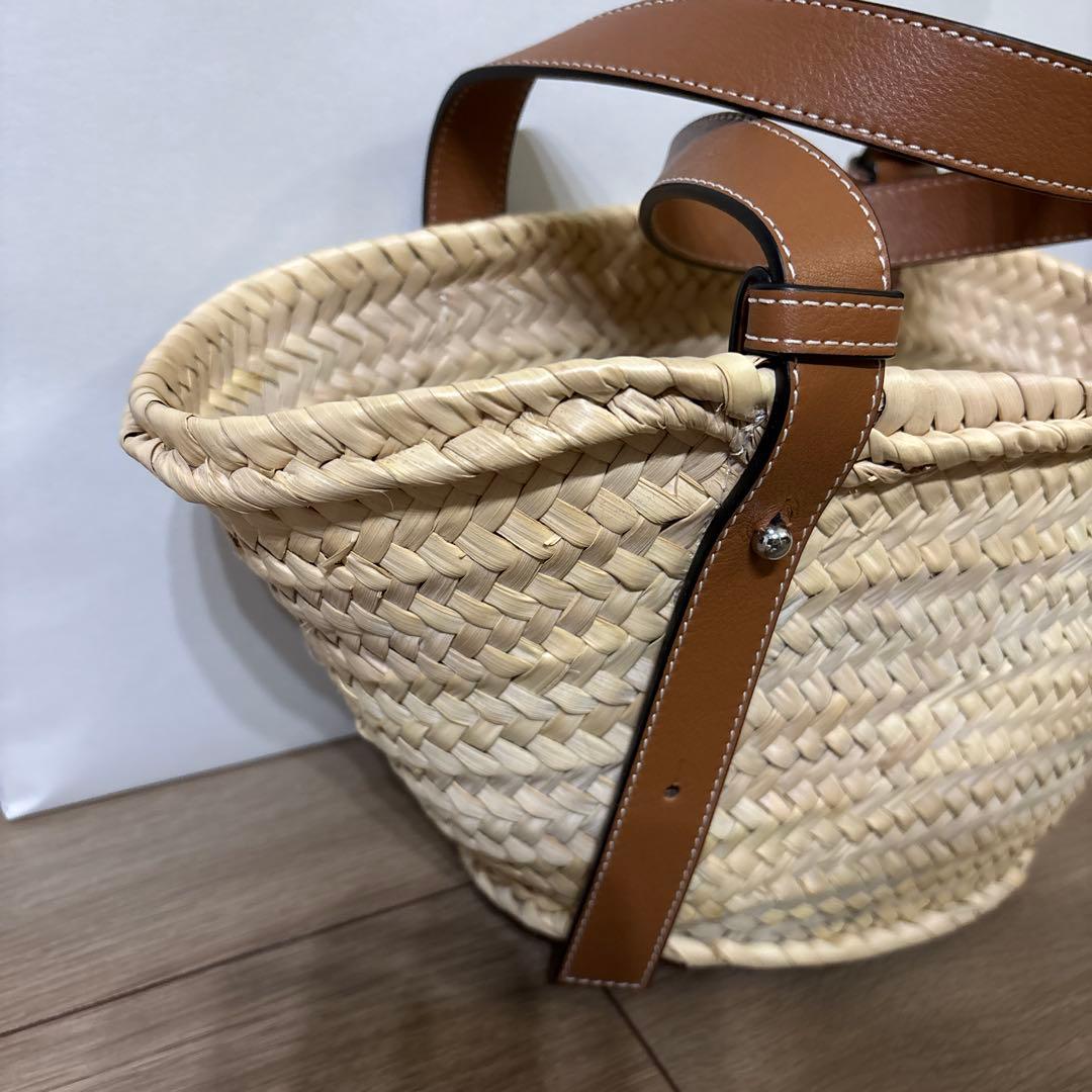 LOEWE かごバッグ ベージュ ブラウン