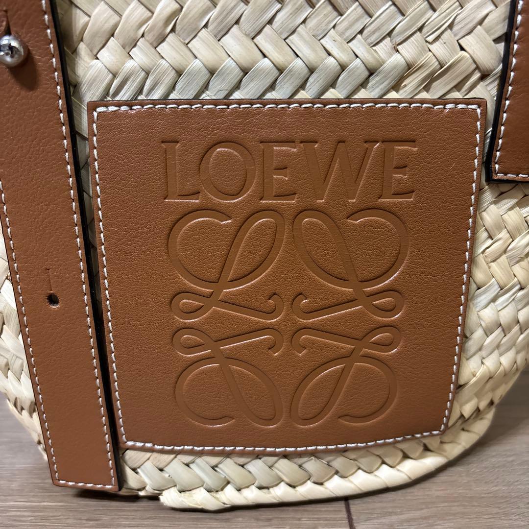 LOEWE かごバッグ ベージュ ブラウン