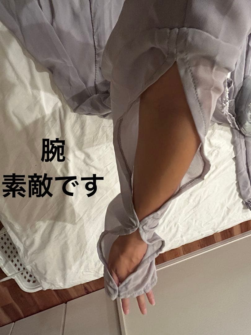 匿名発送グレー シフォンベリーダンス衣装モアシャハット　お値引き中です♪