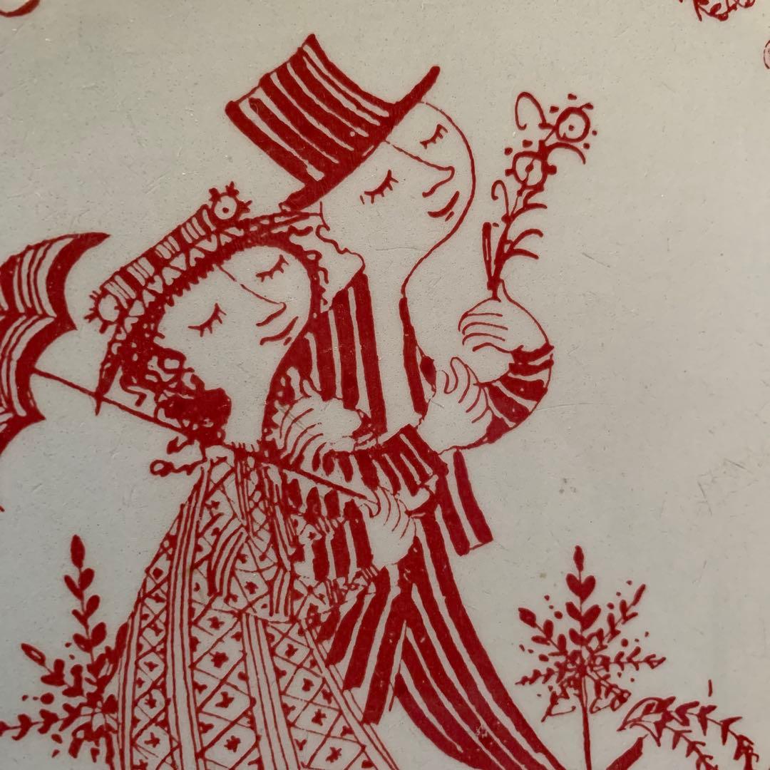 ビヨンヴィンブラッド　レアな1960年代ニモール窯のビンテージタイルの額装品！