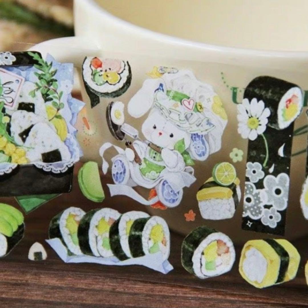 【SALE】【新品】海外マステ　野柚Neinei【美味时时季】 4本巻売り