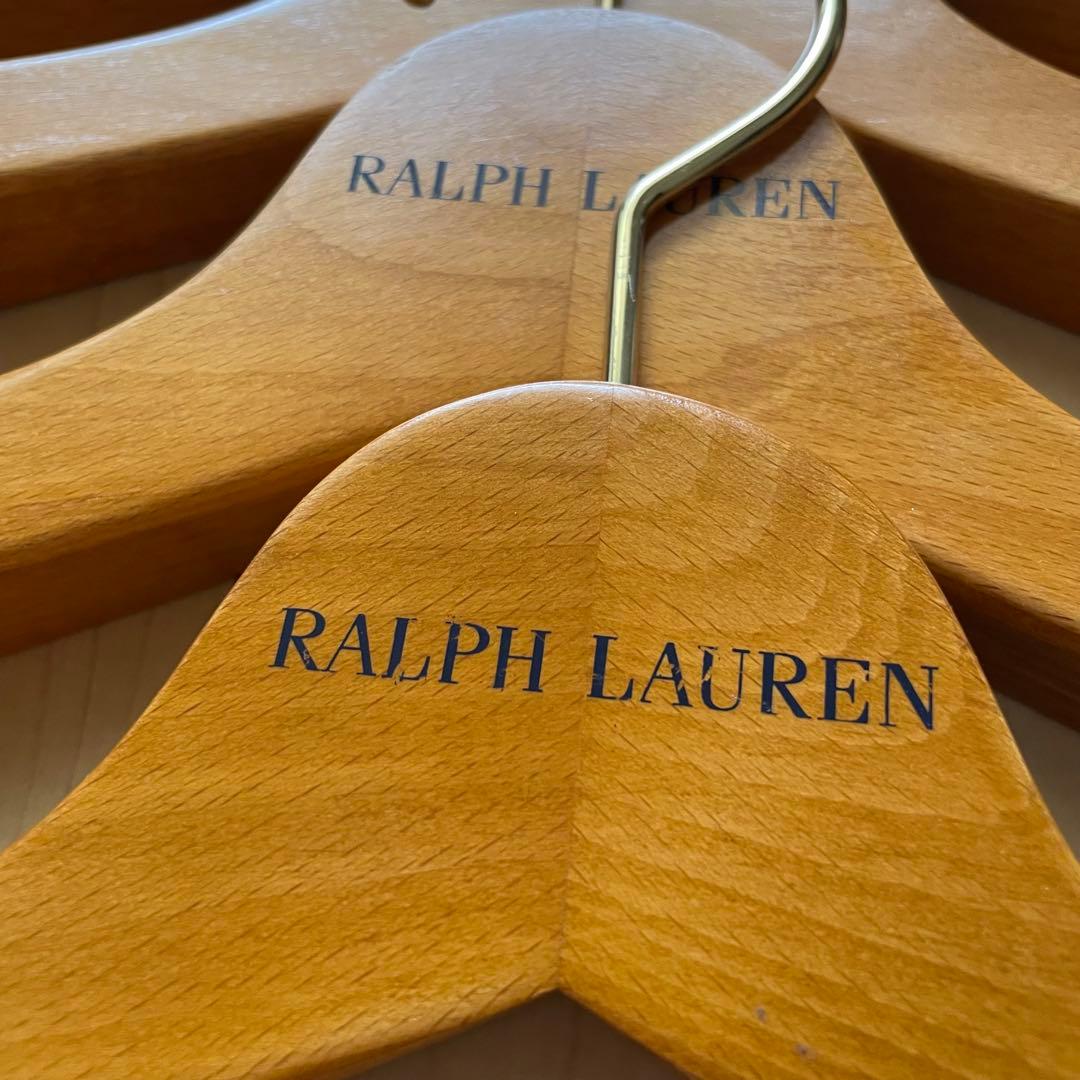 【非売品】ラルフローレン　木製ハンガー　4本セット　レディース　Jr. キッズ