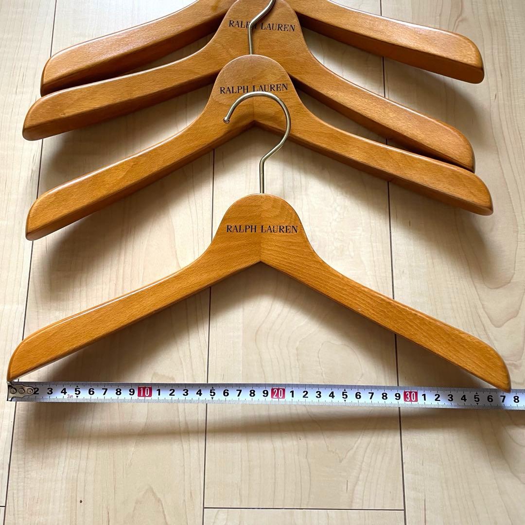 【非売品】ラルフローレン　木製ハンガー　4本セット　レディース　Jr. キッズ