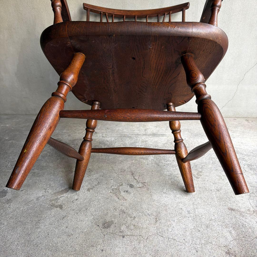 飛騨家具　キツツキ　オールドヴィンテージ　ウィンザーアームチェア　ロースタイル