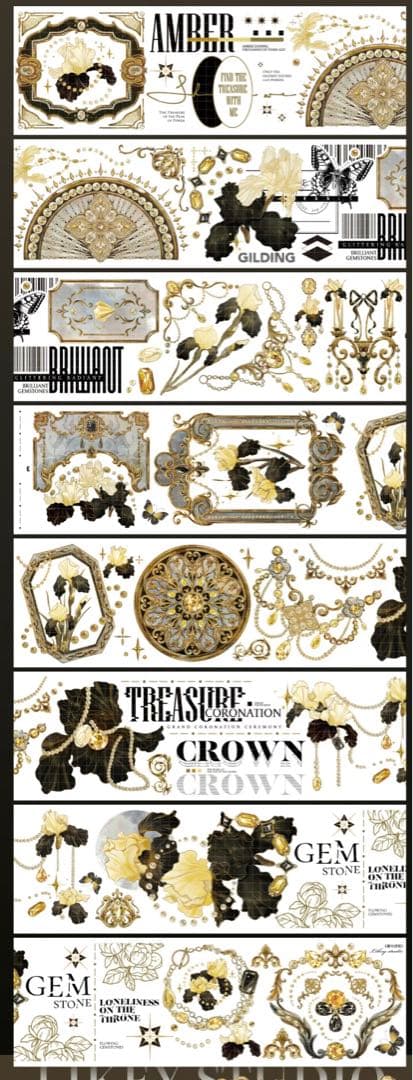 M1310.Likey文創 暮光颂歌 マスキングテープ PET贝壳光