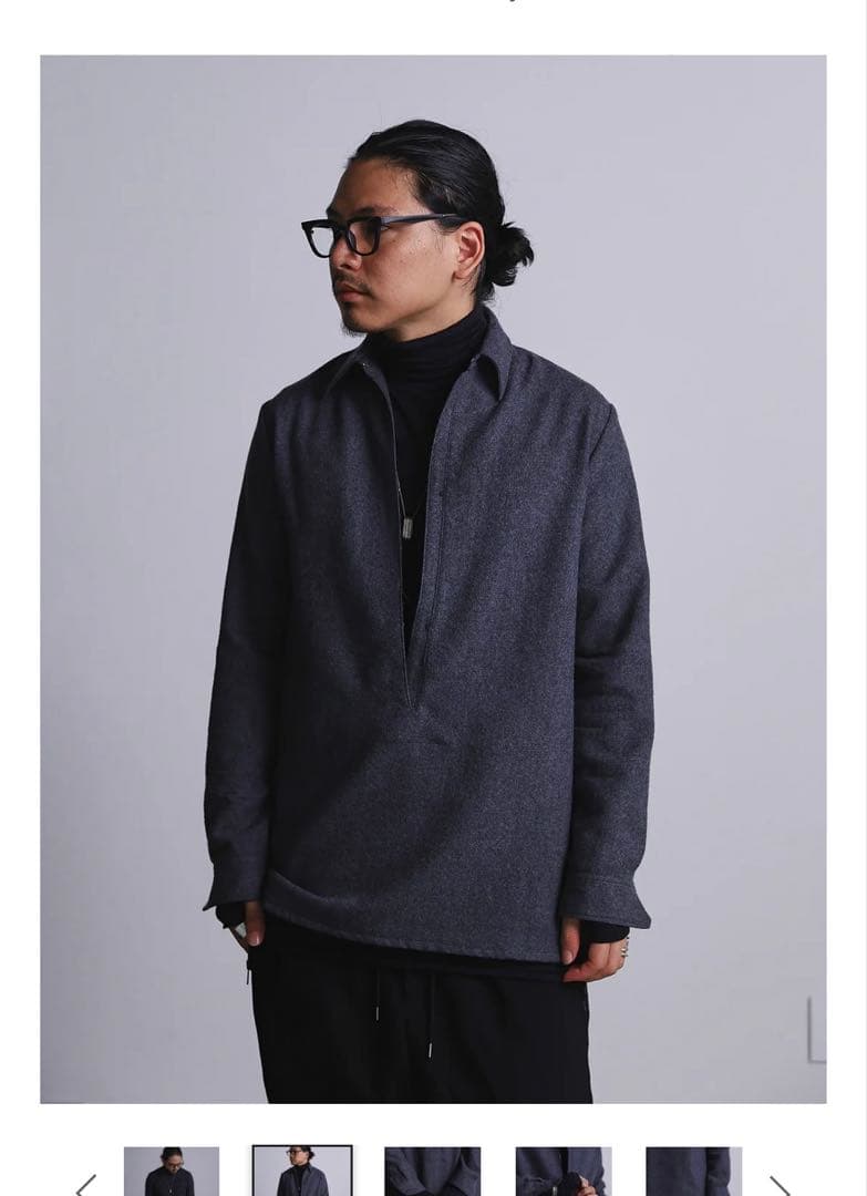 PRY シュウトCraft Fabric Layered Turtle-neck