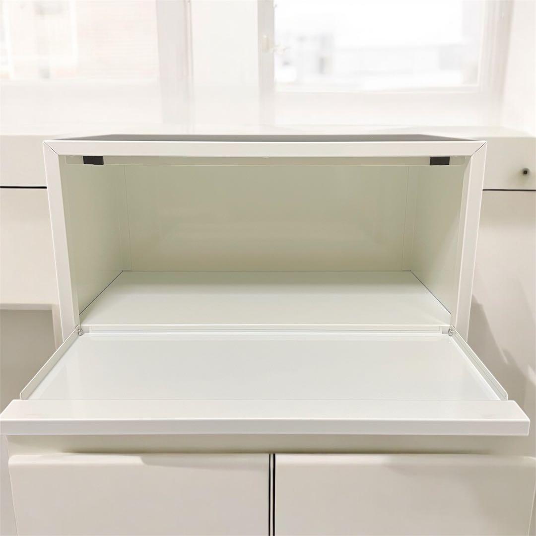 E-36351 白いトースターラック　奥行32　箱未開封品