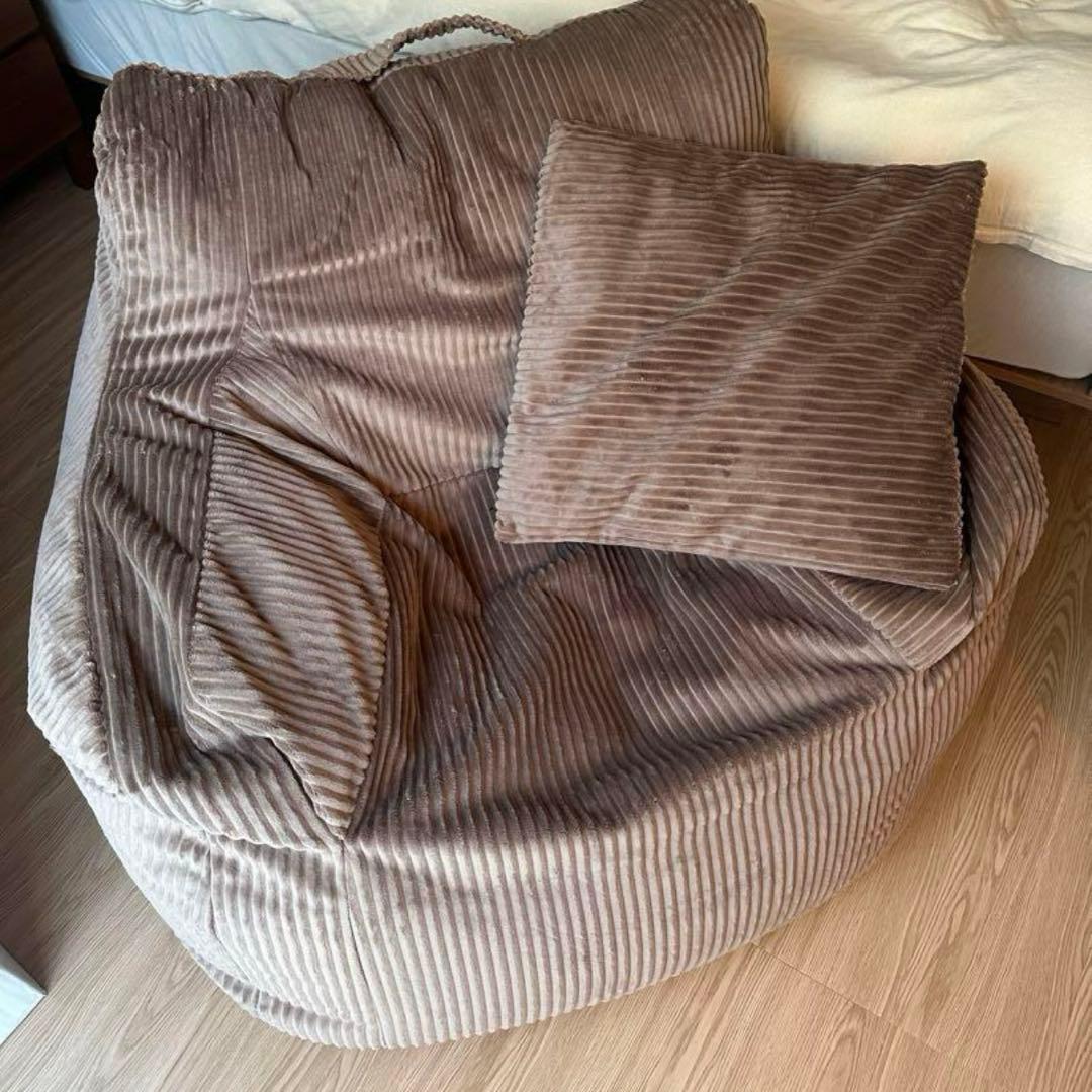 【美品】LOOSY ソファ+クッションカバー BROWN