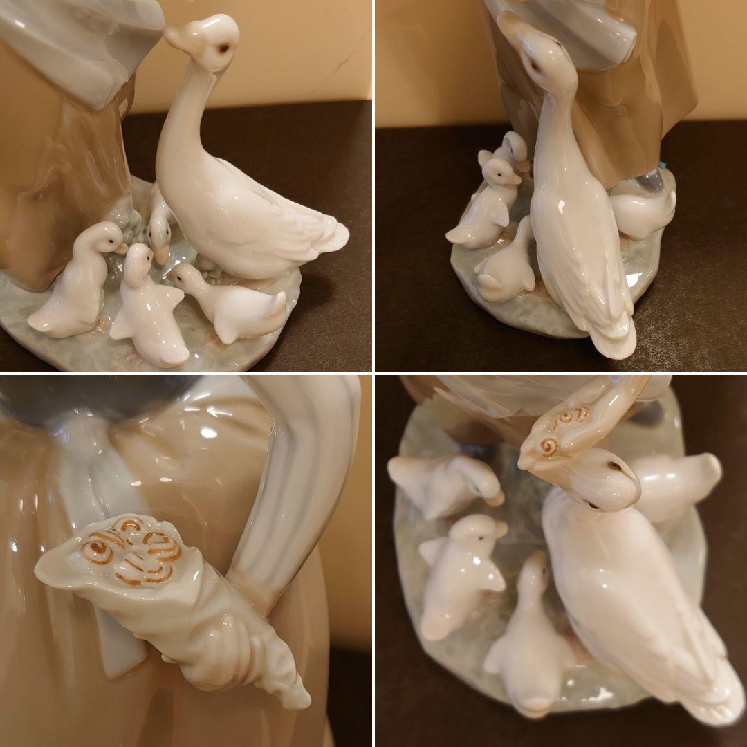 【美品 絶版 希少】LLADRO リヤドロ 1277『かたつむりをあげる少女』