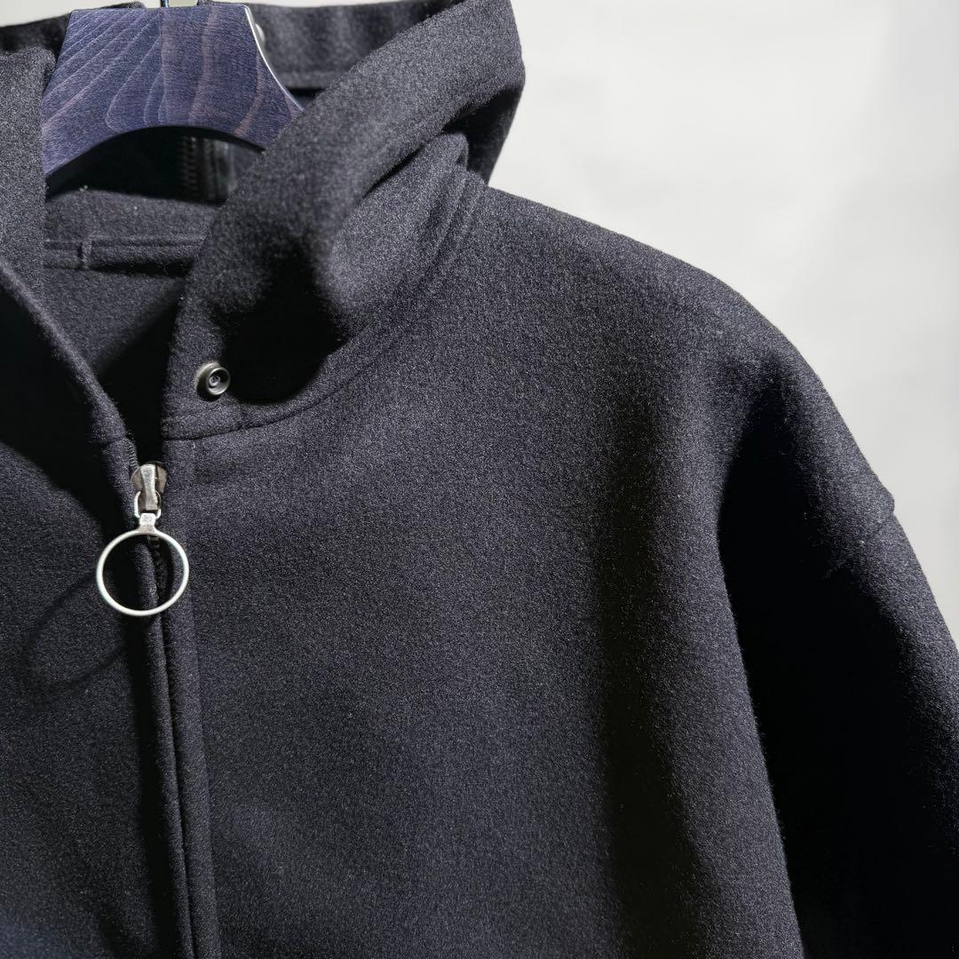 COMOLI メルトンフーデッドコート size2