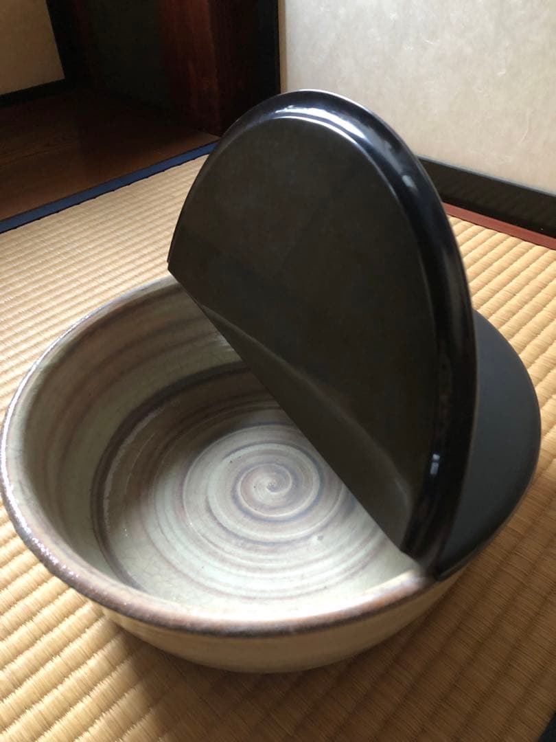 粉引　平水指　小川哲男　氏作　共箱入