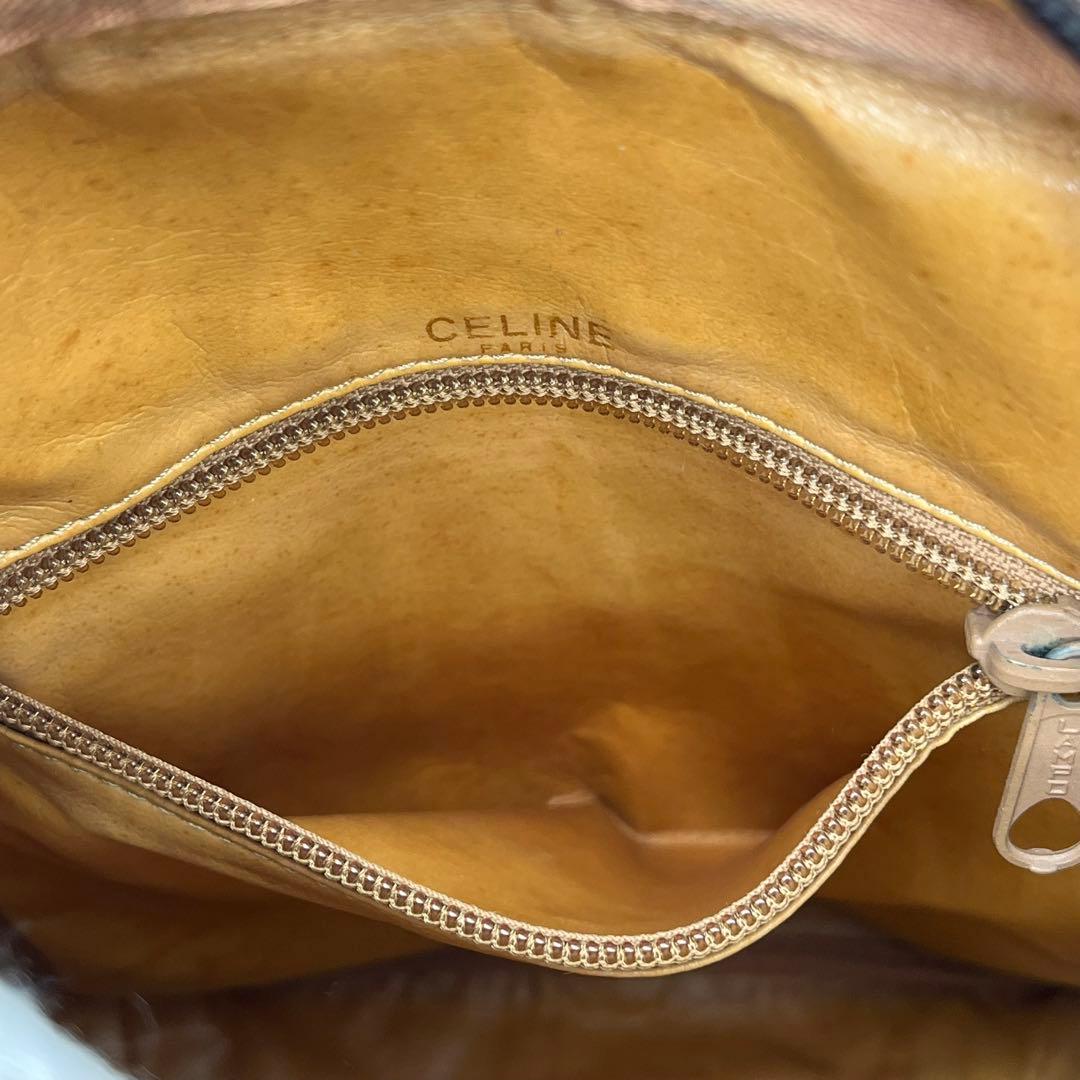 CELINE ショルダーバッグ 斜めがけ マカダム柄 トリオンフ 男女可能