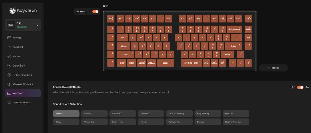 Keychron Q11 QMK カスタムメカニカルキーボード（US配列）