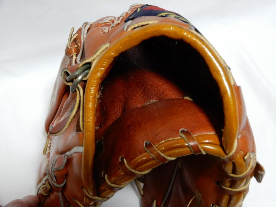 70～80's　ミズノ　ワールドウイン　青カップ　軟式野球グローブ　デッド!