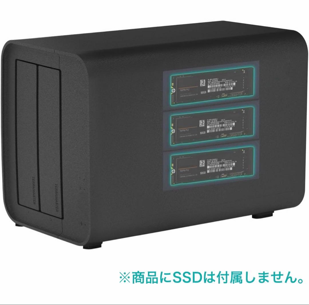 TERRAMASTER D5 Hybrid HDD NVMeエンクロージャー新品