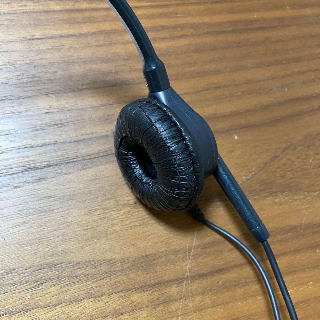 エンタープライズヘッドセット⭐片耳有線 音量調整ミュート機能 EN-M-VMC3