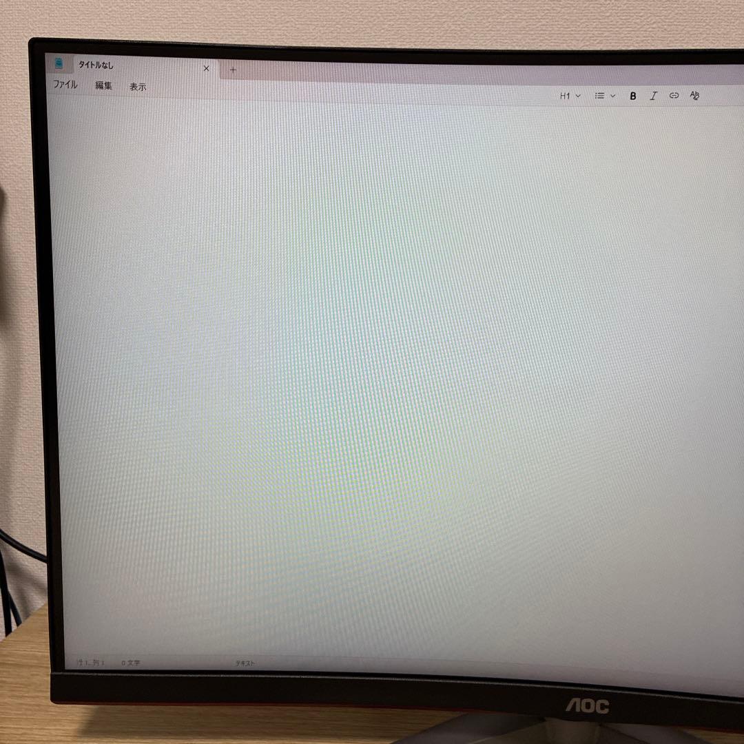 AOC C27G2X/11 27インチ ゲーミングモニター 湾曲 165hz