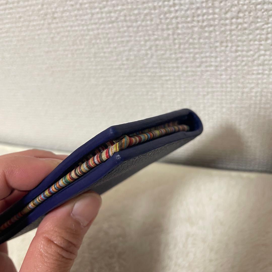 【美品】Paul Smith ネイビー 名刺入れ　カードケース　パスケース