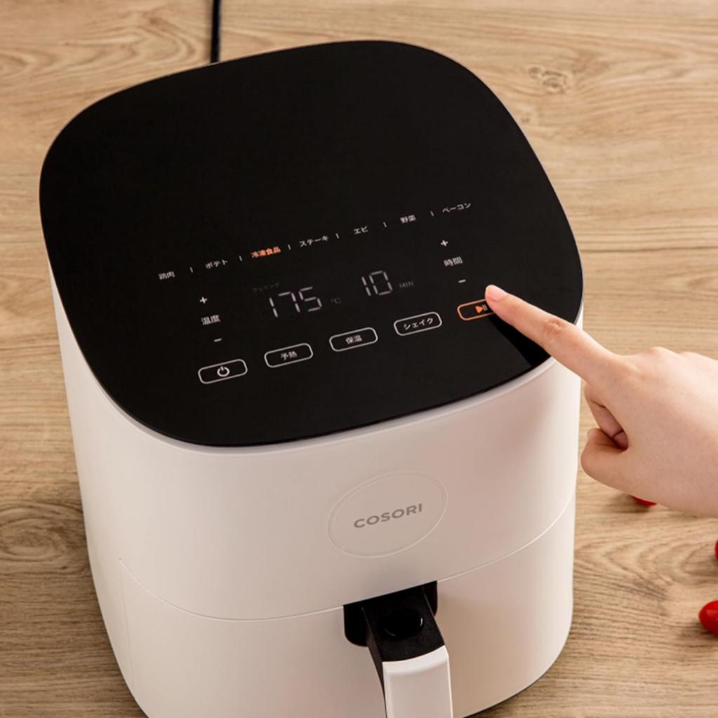 COSORI ノンフライヤー 4.7L 大容量 揚げ物 惣菜 レシピ アイボリー