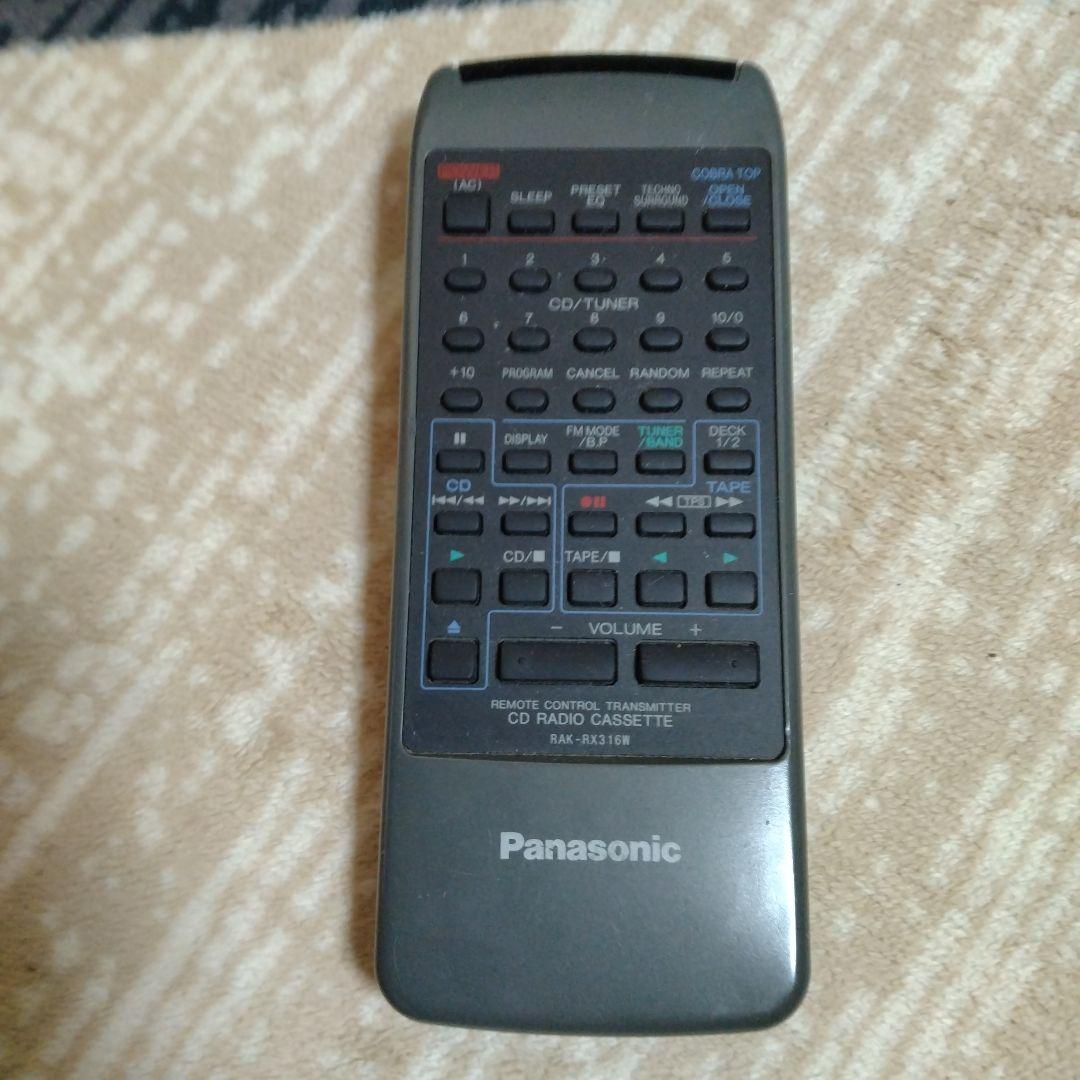 Panasonic CD・・カセットデッキ ブラック　RX-ED90