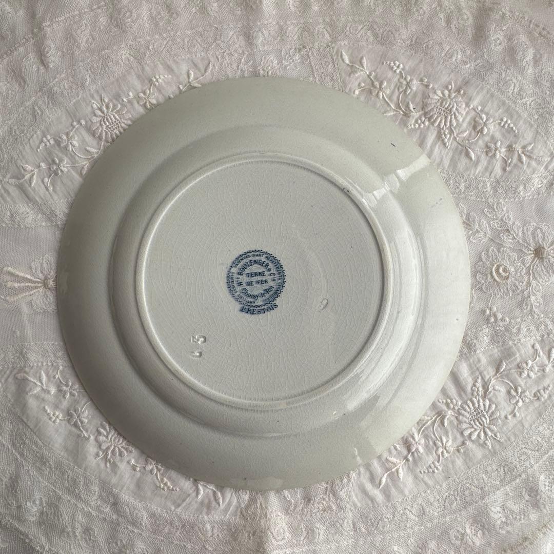 フランスアンティーク　ショワジールロイ　Choisy BRESTOIS　平皿