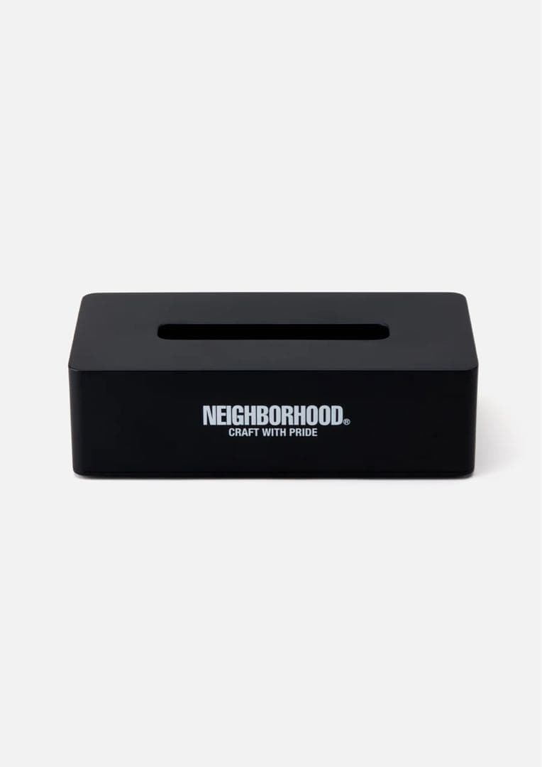 小物 NEIGHBORHOOD LOGO STEEL TRAY TISSUE CASE