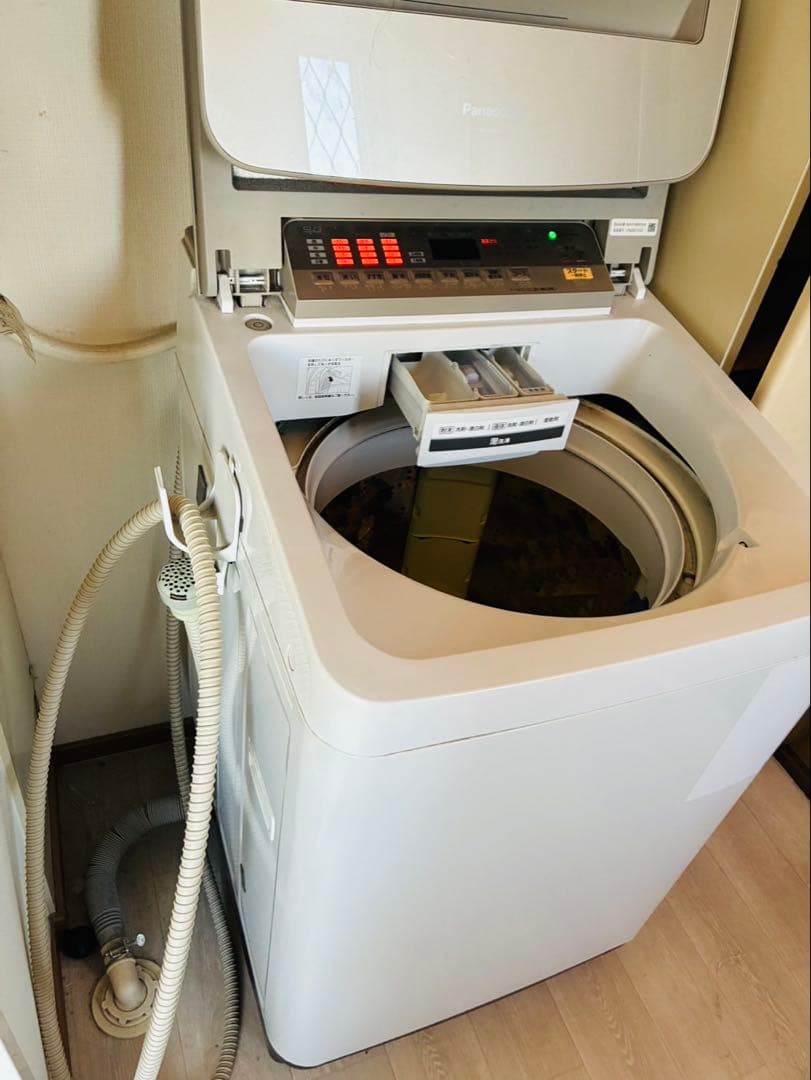 福岡発 Panasonic パナソニック 全自動洗濯機 9.0kg 大容量 縦型