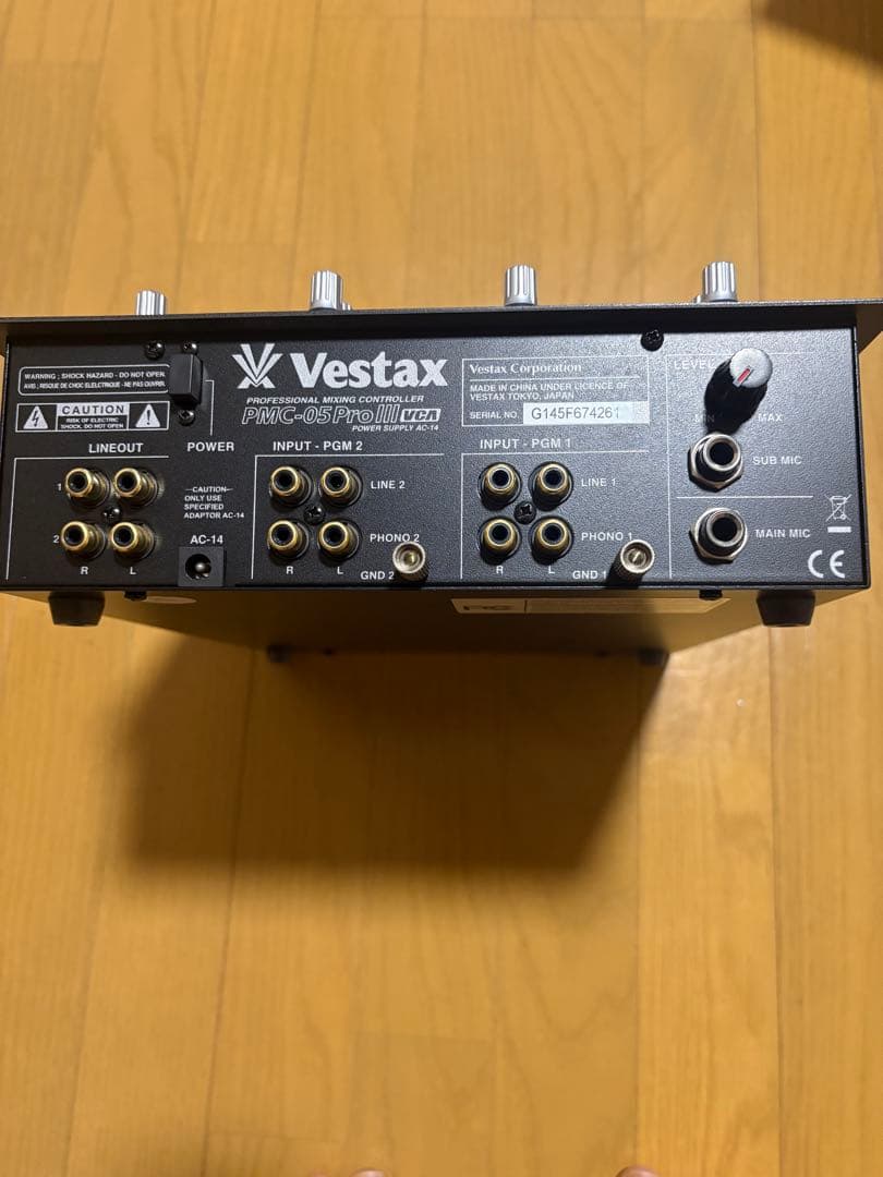 Vestax pmc-05 pro Ⅲ DJ ミキサー　純正アダプター付き