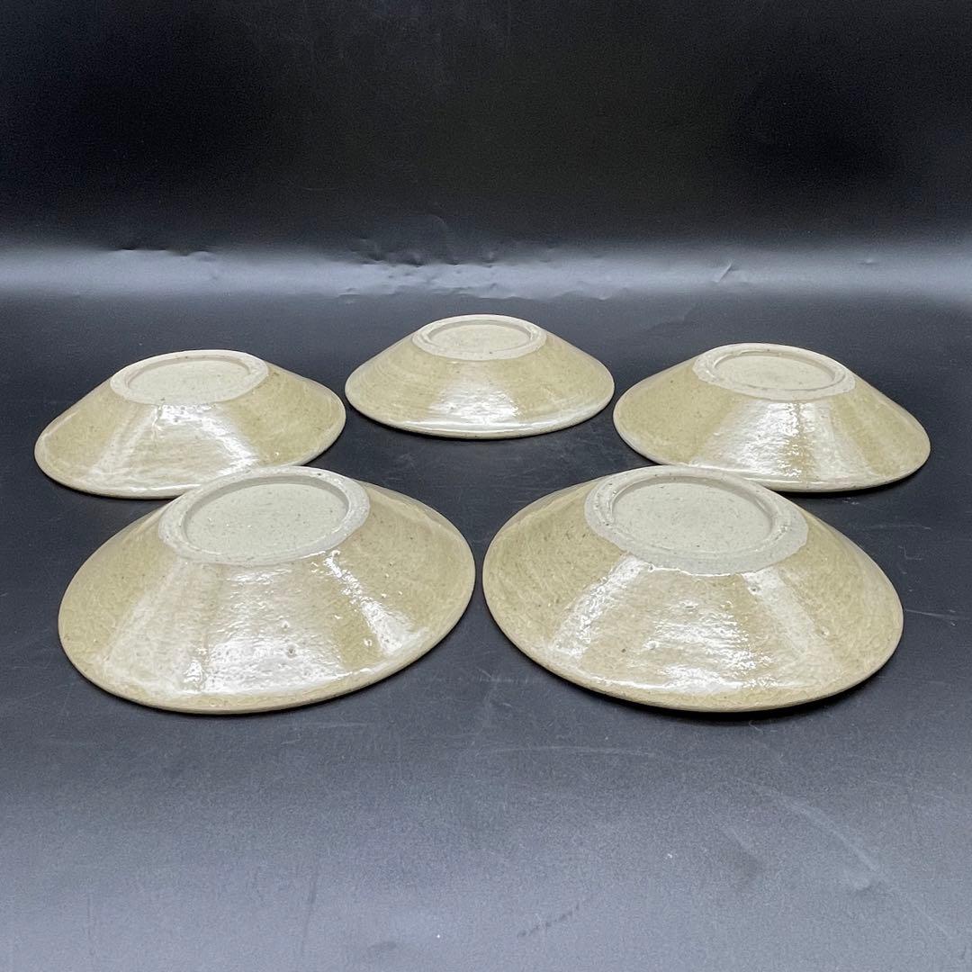 鳥取民藝　牛ノ戸焼　芦　皿5枚セット　銘々皿　取り皿