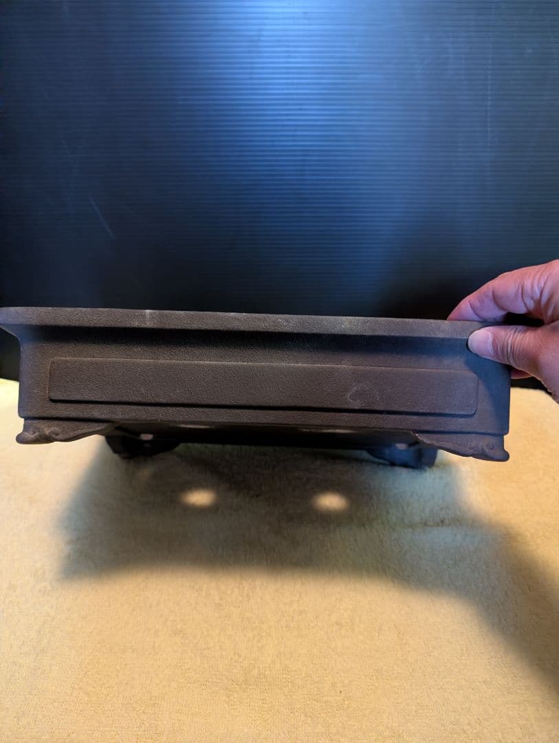 盆栽鉢落款あり陶器製盆栽鉢 30cm x 20cm