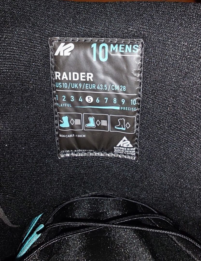 値下げ中 K2 スノーボードブーツ28cm BOAシステム ブラック
