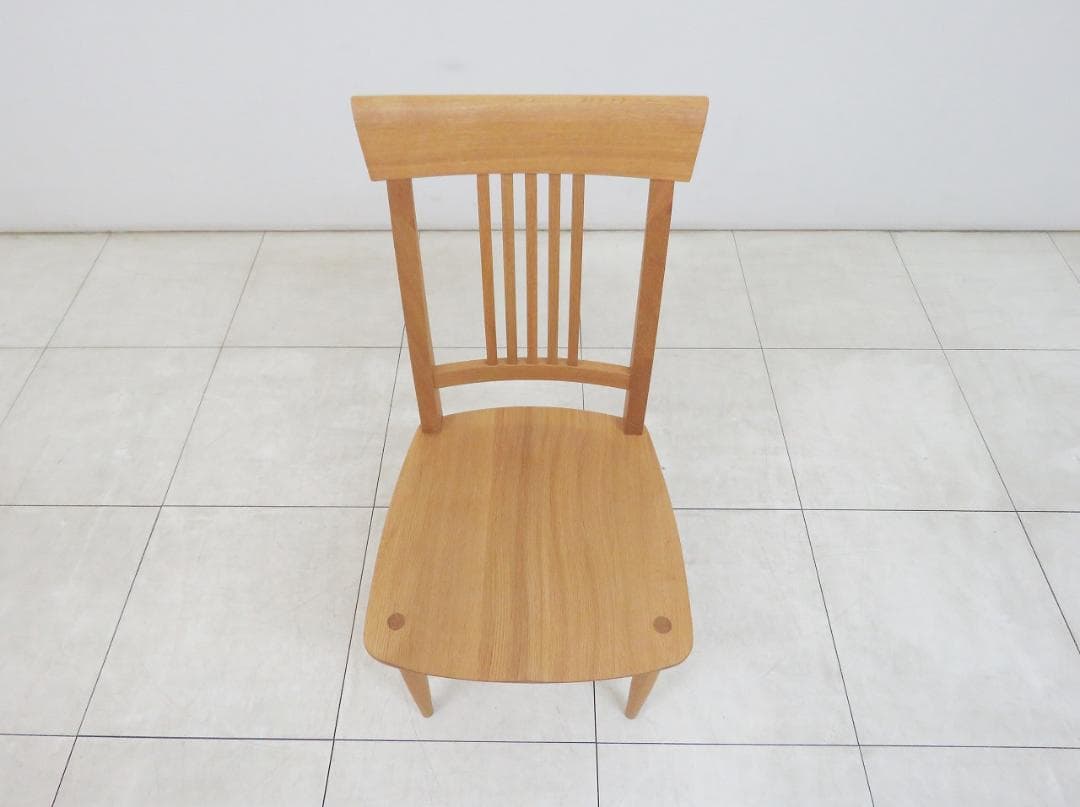 ★美品★飛騨家具 柏木工 杜 ダイニングチェア オーク無垢材 IDC大塚家具 ②