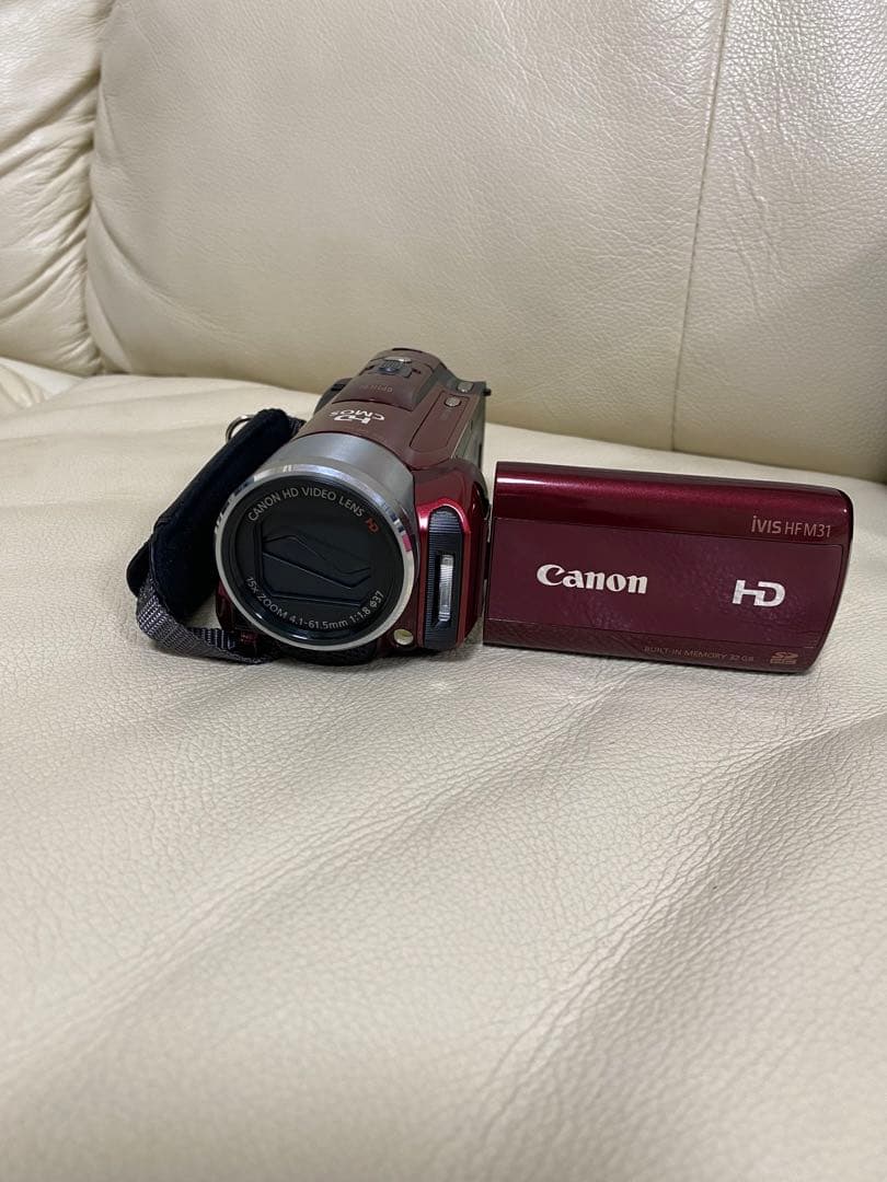 Canon HD ビデオカメラ 本体 レッド