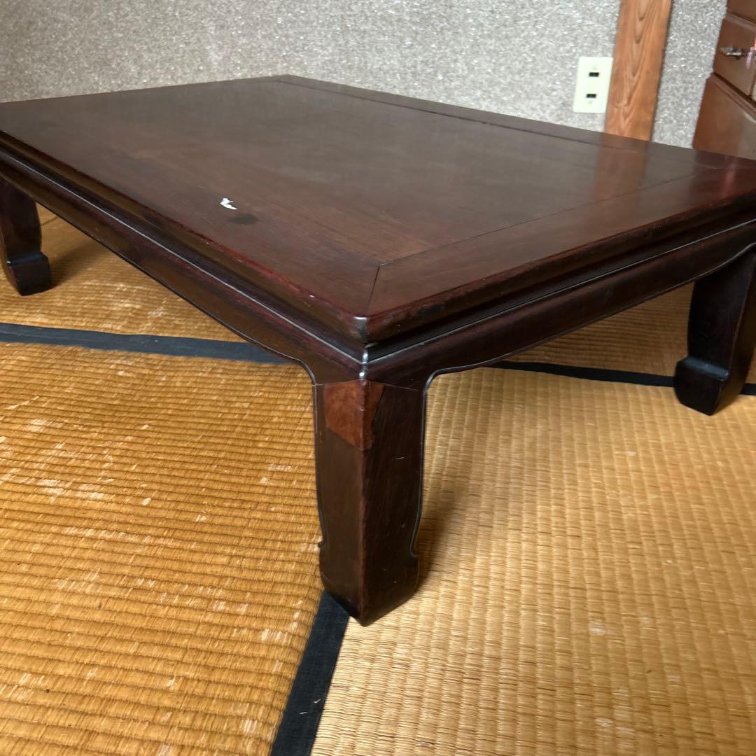 木製ダークブラウンテーブル 約101cm61cm高さ30cm