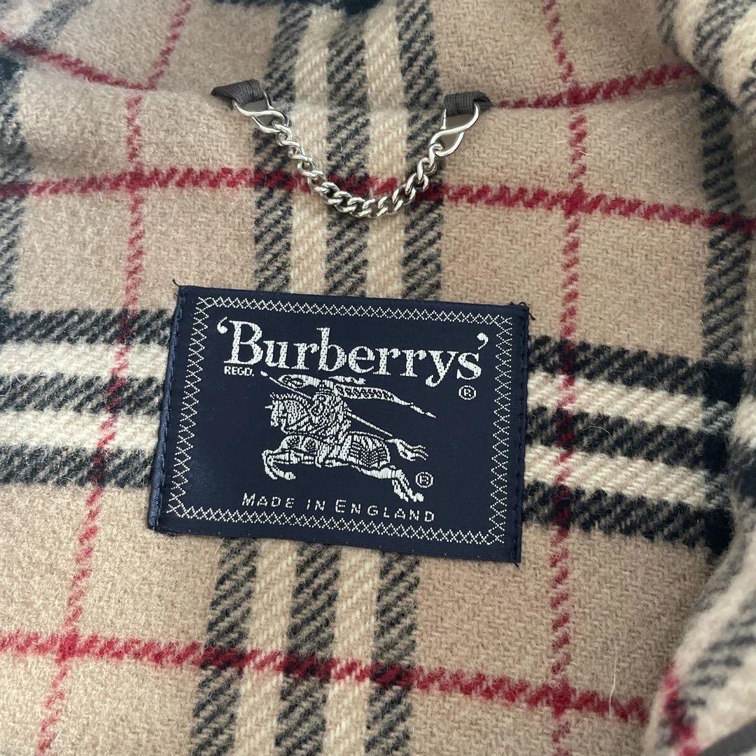 英国製Burberrys バーバリー ノバチェック柄 ダッフルコートサイズL相当