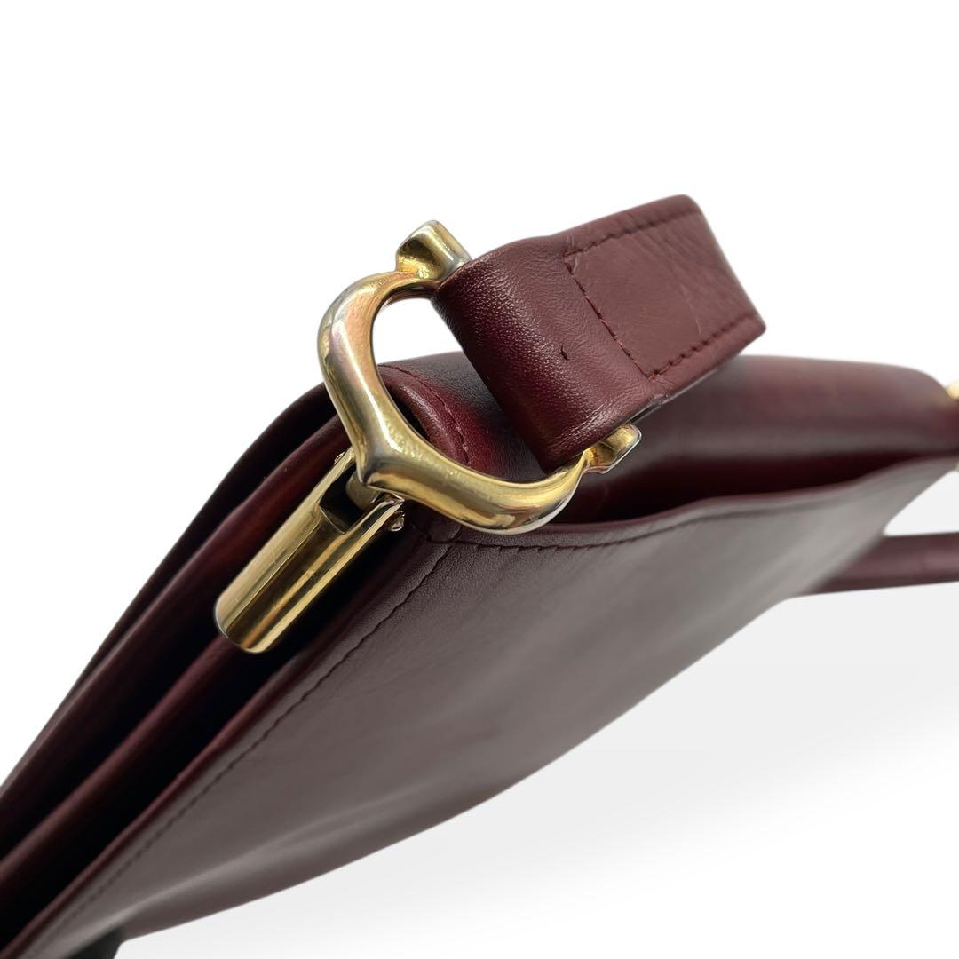 美品　Cartier カルティエ マストライン ショルダーバッグ　ボルドー
