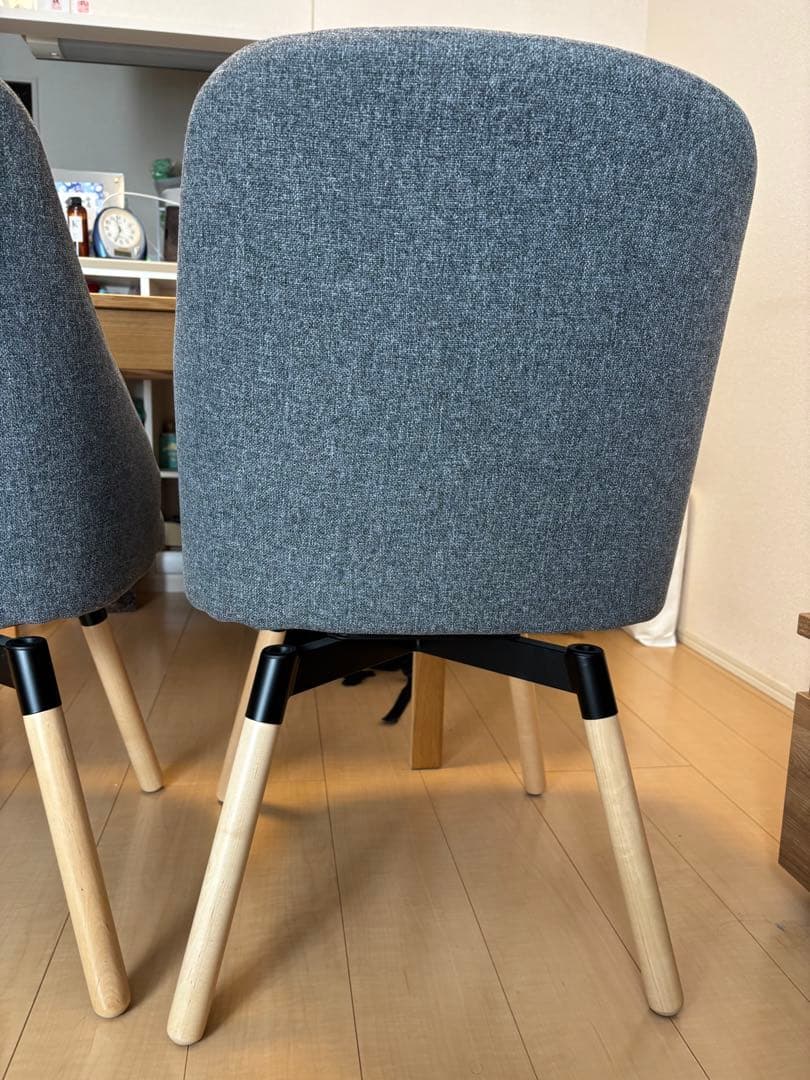 【値下げ交渉可】IKEA ヤンオロフ　グレー　2脚