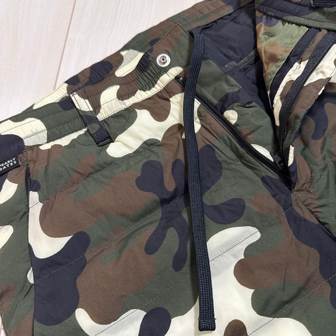 PEARLY GATES パーリーゲイツ★中綿パンツ 迷彩 カモフラ ゴルフ