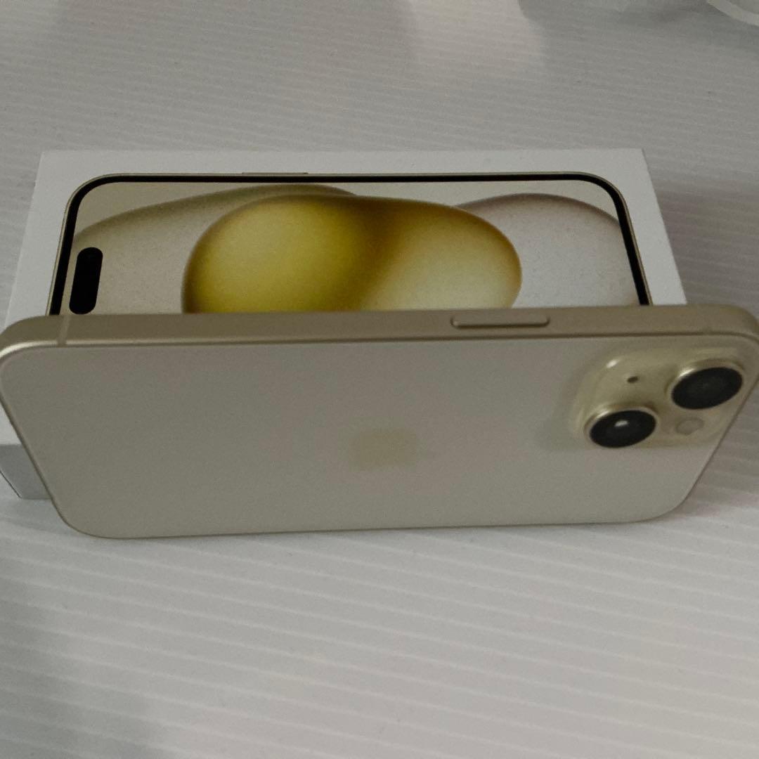 iPhone 15イエロー+ USB-Cケーブル・ケース128GB SIMフリー