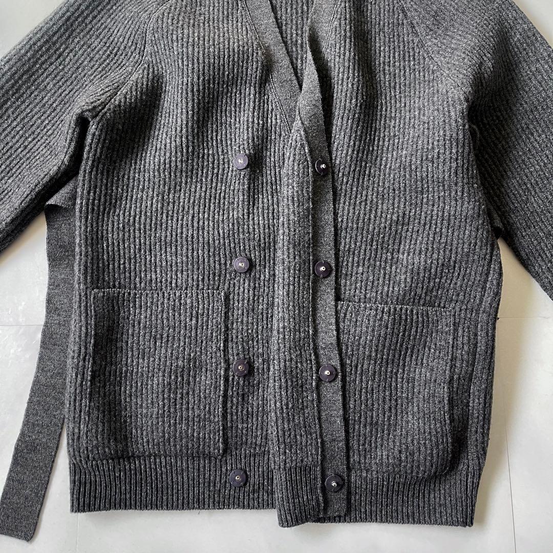 オーラリー リブニットカーディガン ベルト メリノウール 定価5.5万 2023