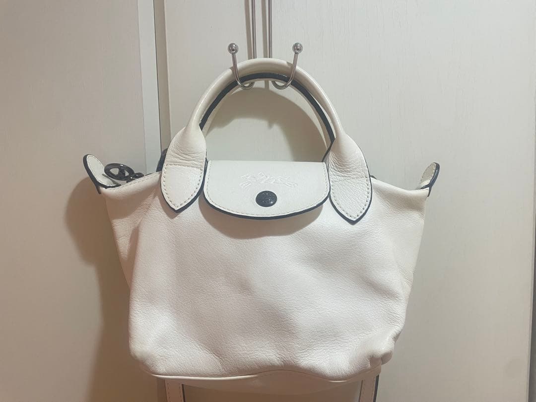 ロンシャン トップハンドルバッグ XS ホワイト（購入証明書付）