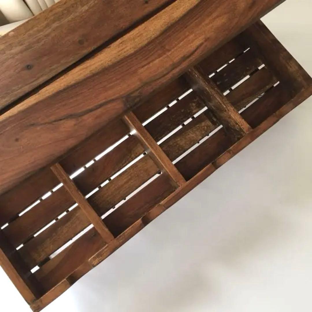 アンティーク風　木製ワインラック　グラスホルダー　アイアン  ウォールシェルフ