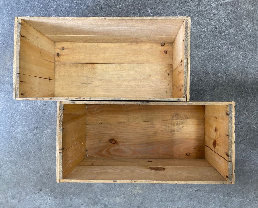 【Bランク】りんご箱10箱1セット USED 中古品　ビンテージ風 古箱